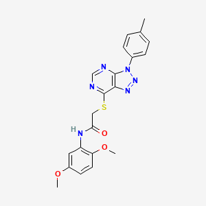 N-(2,5-dimethoxyphenyl)-2-((3-(p-tolyl)-3H-[1,2,3]triazolo[4,5-d]pyrimidin-7-yl)thio)acetamide