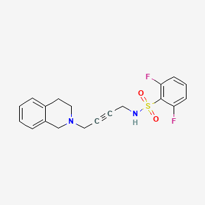 N-(4-(3,4-dihydroisoquinolin-2(1H)-yl)but-2-yn-1-yl)-2,6-difluorobenzenesulfonamide
