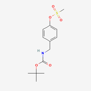 Tert-butyl N-{[4-(methanesulfonyloxy)phenyl]methyl}carbamate