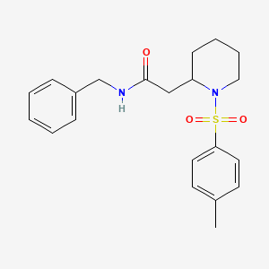 molecular formula C21H26N2O3S B2804273 N-benzyl-2-(1-tosylpiperidin-2-yl)acetamide CAS No. 941910-28-7