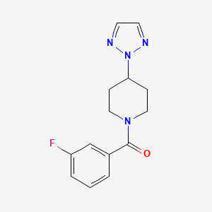 (4-(2H-1,2,3-triazol-2-yl)piperidin-1-yl)(3-fluorophenyl)methanone