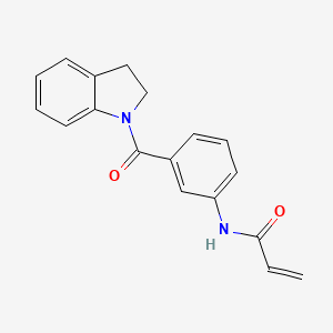 N-[3-(2,3-Dihydroindole-1-carbonyl)phenyl]prop-2-enamide