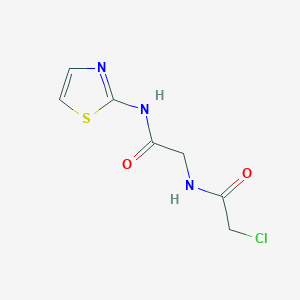 2-[(2-Chloroacetyl)amino]-N-(1,3-thiazol-2-yl)acetamide