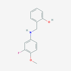 2-{[(3-Fluoro-4-methoxyphenyl)amino]methyl}phenol
