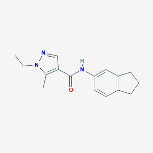 N-(2,3-dihydro-1H-inden-5-yl)-1-ethyl-5-methyl-1H-pyrazole-4-carboxamide