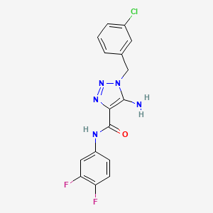 5-amino-1-(3-chlorobenzyl)-N-(3,4-difluorophenyl)-1H-1,2,3-triazole-4-carboxamide