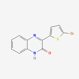 molecular formula C12H7BrN2OS B2804303 3-(5-溴噻吩-2-基)喹喔啉-2-醇 CAS No. 63756-45-6