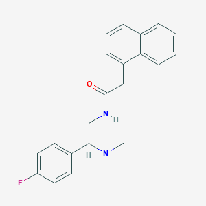 N-(2-(dimethylamino)-2-(4-fluorophenyl)ethyl)-2-(naphthalen-1-yl)acetamide