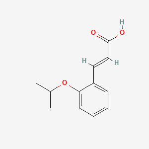 molecular formula C12H14O3 B2804316 (2E)-3-(2-isopropoxyphenyl)acrylic acid CAS No. 60326-41-2; 91496-57-0