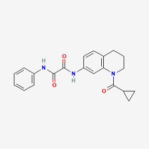 N'-[1-(cyclopropanecarbonyl)-3,4-dihydro-2H-quinolin-7-yl]-N-phenyloxamide