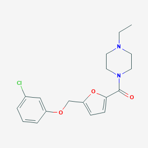 1-{5-[(3-Chlorophenoxy)methyl]-2-furoyl}-4-ethylpiperazine