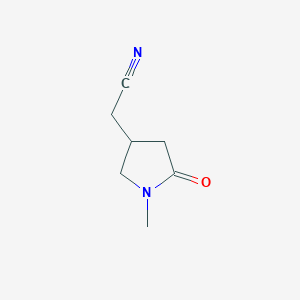 1-Methyl-5-oxopyrrolidine-3-acetonitrile