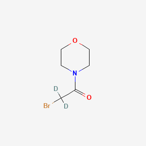 molecular formula C6H10BrNO2 B2804332 2-bromo-1-(morpholin-4-yl)((2)H)ethan-1-one CAS No. 1401103-23-8