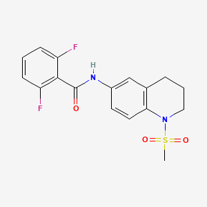 2,6-difluoro-N-(1-methylsulfonyl-3,4-dihydro-2H-quinolin-6-yl)benzamide