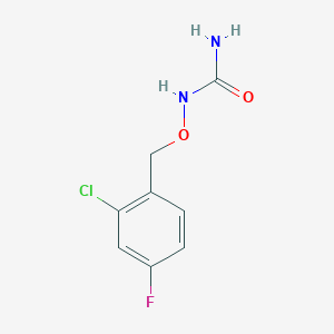 molecular formula C8H8ClFN2O2 B2804342 N-[(2-氯-4-氟苄基)氧基]脲 CAS No. 339017-54-8