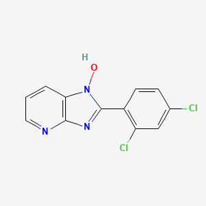 molecular formula C12H7Cl2N3O B2804347 2-(2,4-dichlorophenyl)-1H-imidazo[4,5-b]pyridin-1-ol CAS No. 339028-17-0