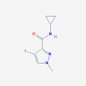 molecular formula C8H10IN3O B280435 N-cyclopropyl-4-iodo-1-methyl-1H-pyrazole-3-carboxamide 