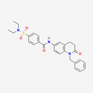 N-(1-benzyl-2-oxo-1,2,3,4-tetrahydroquinolin-6-yl)-4-(N,N-diethylsulfamoyl)benzamide