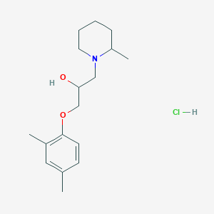molecular formula C17H28ClNO2 B2804355 1-(2,4-Dimethylphenoxy)-3-(2-methylpiperidin-1-yl)propan-2-ol hydrochloride CAS No. 478614-58-3