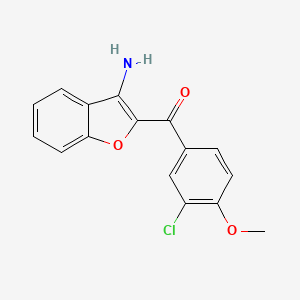 2-(3-Chloro-4-methoxybenzoyl)-1-benzofuran-3-amine