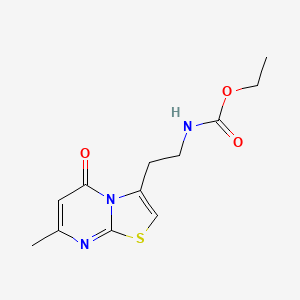 ethyl (2-(7-methyl-5-oxo-5H-thiazolo[3,2-a]pyrimidin-3-yl)ethyl)carbamate