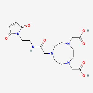 molecular formula C18H27N5O7 B2804421 Maleimide-NOTA CAS No. 1295584-83-6