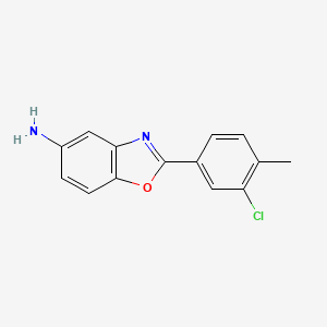 2-(3-Chloro-4-methylphenyl)-1,3-benzoxazol-5-amine