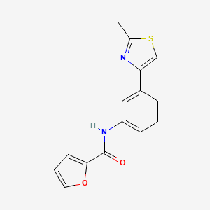 molecular formula C15H12N2O2S B2804432 N-[3-(2-methyl-1,3-thiazol-4-yl)phenyl]furan-2-carboxamide CAS No. 724739-69-9