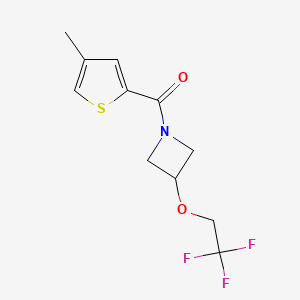 (4-Methylthiophen-2-yl)(3-(2,2,2-trifluoroethoxy)azetidin-1-yl)methanone