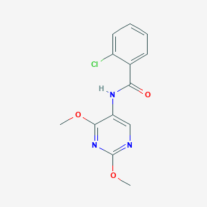 2-chloro-N-(2,4-dimethoxypyrimidin-5-yl)benzamide