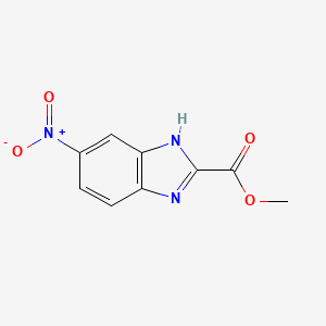 molecular formula C9H7N3O4 B2804445 甲基-5-硝基-1H-苯并[d]咪唑-2-羧酸甲酯 CAS No. 93521-65-4