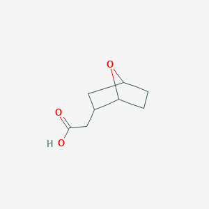 molecular formula C8H12O3 B2804454 2-{7-Oxabicyclo[2.2.1]heptan-2-yl}acetic acid CAS No. 1369249-30-8