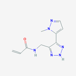 N-[[5-(2-Methylpyrazol-3-yl)-2H-triazol-4-yl]methyl]prop-2-enamide