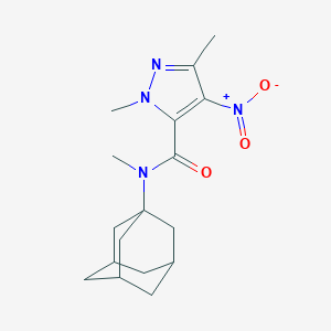 N-(1-adamantyl)-4-nitro-N,1,3-trimethyl-1H-pyrazole-5-carboxamide