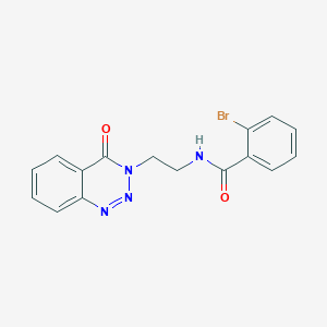 molecular formula C16H13BrN4O2 B2804484 2-溴-N-(2-(4-氧代苯并[d][1,2,3]噻二嗪-3(4H)-基)乙基)苯甲酰胺 CAS No. 1903289-77-9