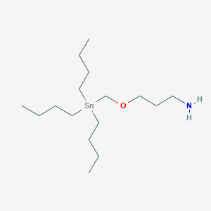 molecular formula C16H37NOSn B2804522 3-((三丁基锡基)甲氧基)丙胺 CAS No. 1577233-70-5