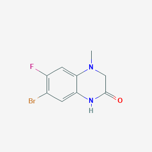 7-bromo-6-fluoro-4-methyl-3,4-dihydroquinoxalin-2(1H)-one