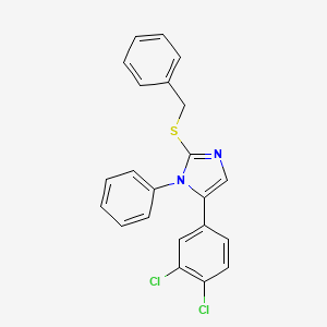 2-(benzylthio)-5-(3,4-dichlorophenyl)-1-phenyl-1H-imidazole