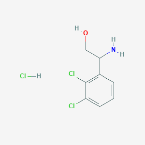 molecular formula C8H10Cl3NO B2804546 2-Amino-2-(2,3-dichlorophenyl)ethan-1-ol hydrochloride CAS No. 1989671-79-5