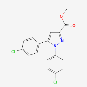 methyl 1,5-bis(4-chlorophenyl)-1H-pyrazole-3-carboxylate