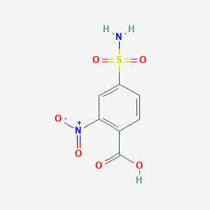 molecular formula C7H6N2O6S B2804560 2-硝基-4-磺酰氨基苯甲酸 CAS No. 29092-31-7