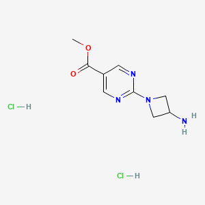 Methyl 2-(3-aminoazetidin-1-yl)pyrimidine-5-carboxylate;dihydrochloride