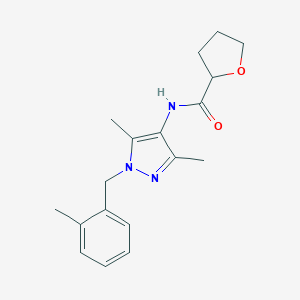 N-[3,5-dimethyl-1-(2-methylbenzyl)-1H-pyrazol-4-yl]tetrahydro-2-furancarboxamide