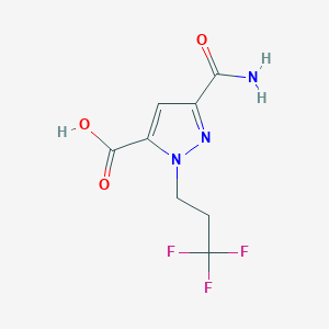 5-Carbamoyl-2-(3,3,3-trifluoropropyl)pyrazole-3-carboxylic acid