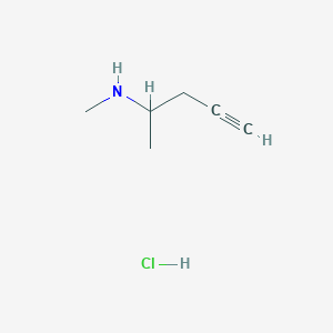N-Methylpent-4-yn-2-amine hydrochloride