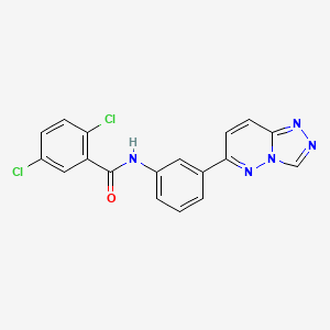 molecular formula C18H11Cl2N5O B2804591 2,5-dichloro-N-(3-{[1,2,4]triazolo[4,3-b]pyridazin-6-yl}phenyl)benzamide CAS No. 891114-18-4