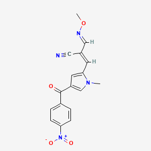 2-[(methoxyimino)methyl]-3-[1-methyl-4-(4-nitrobenzoyl)-1H-pyrrol-2-yl]acrylonitrile