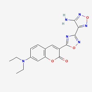 3-(3-(4-amino-1,2,5-oxadiazol-3-yl)-1,2,4-oxadiazol-5-yl)-7-(diethylamino)-2H-chromen-2-one