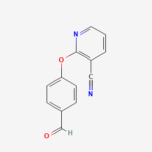 molecular formula C13H8N2O2 B2804617 2-(4-Formylphenoxy)nicotinonitrile CAS No. 919731-40-1