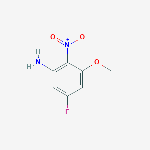 molecular formula C7H7FN2O3 B2804620 5-Fluoro-3-methoxy-2-nitroaniline CAS No. 1628643-07-1